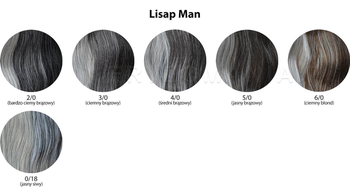 Lisap Man Odsiwiacz do włosów, farba do włosów dla mężczyzn